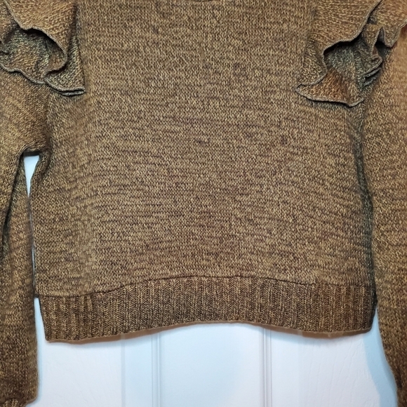 Joyfolie Tiegan Sweater Ruffle Sleeve Sz 10 Mia Joy - Picture 3 of 7